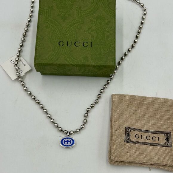 Women’s Gucci .925 Sterling silver necklace made in Italy - Picture 2 of 12